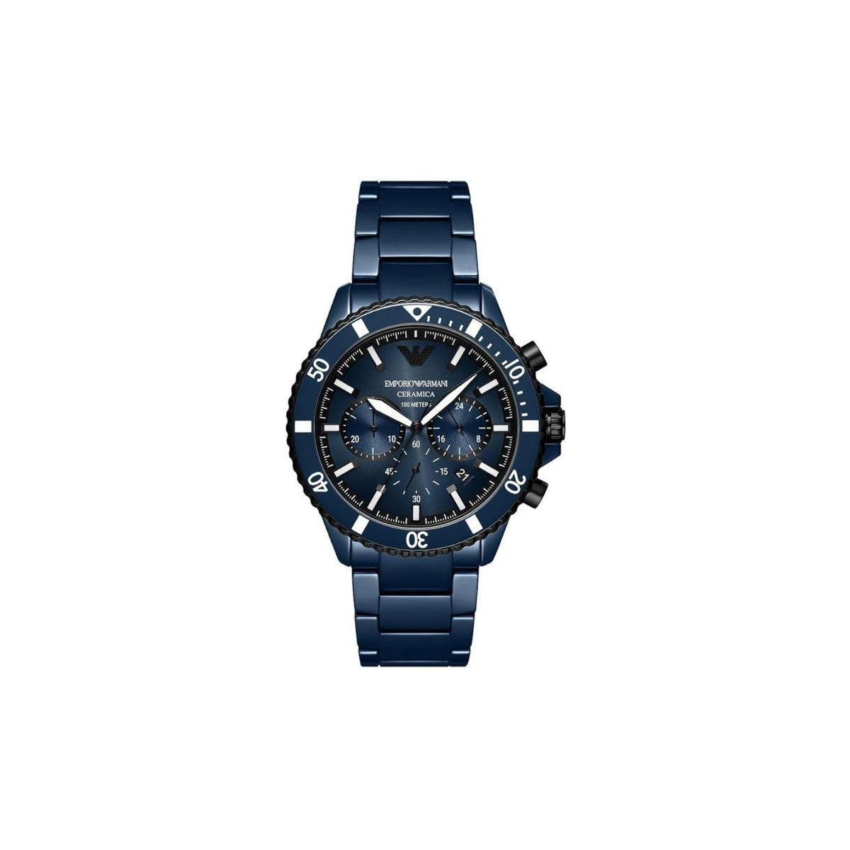 Emporio Armani AR70009 Men's Watch 43 Mm Blue